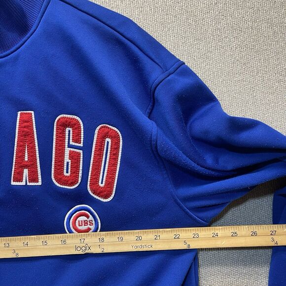 Stitches Chicago Cubs Full Zip Fleece Jacket Coat Men's Large MLB - Picture 5 of 9